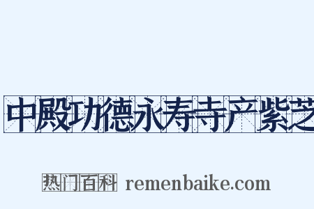 中殿功德永寿寺产紫芝是什么意思的图片